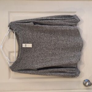 Anthropologie | Grey | Slouchy Sweatshirt | Buttery Soft | Size Sm Petite | NWT